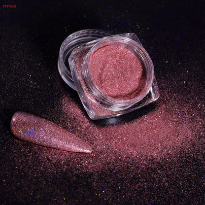 Holographic Glitter Nail Powder Set for Stunning Manicures - Smarsty