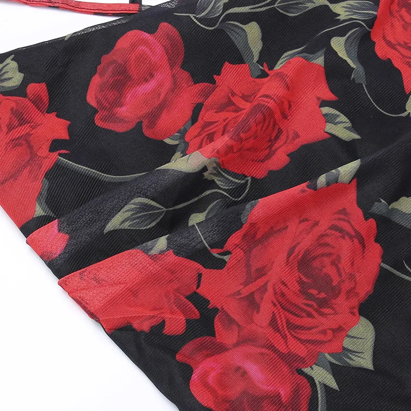 Flowers Print Spaghetti Strap Dresses Women Temperament Package Hip Bodycon Long Dress Fashion Sexy Backless Lady Slim Vestidos