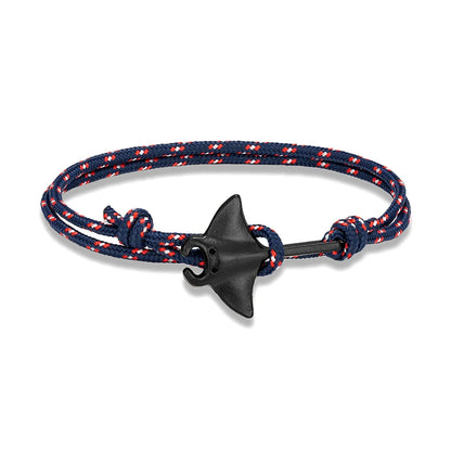 Adjustable Ocean Animals Manta Ray Paracord Bracelet - Smarsty
