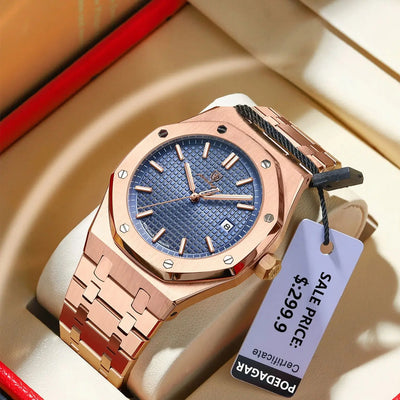 Luxury Waterproof Quartz Wristwatch for Men - Smarsty