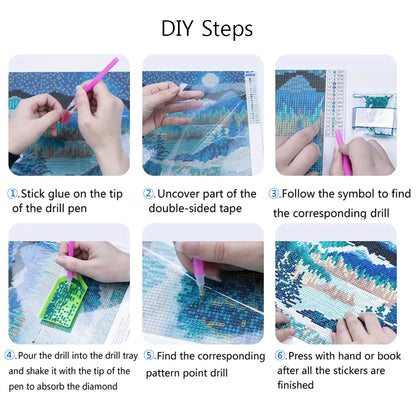 Purple Moon DIY 5D Diamond Painting Kit for Home Decor - Smarsty