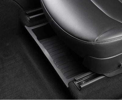 Underseat Storage Box for Tesla Model Y 2021-2024 Seats Drawer TPE Hidden Storage Tray Push Pull Car Organizer Car Accessories - Smarsty