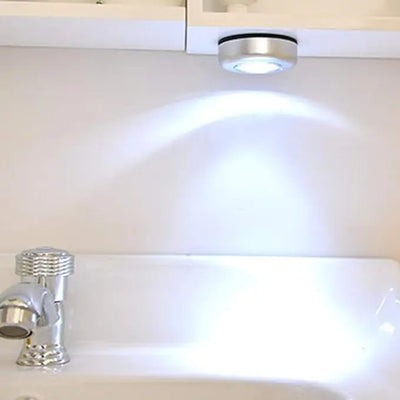 1/4/10 件 Mini Led Night Light, Self Adhesive Push Light Stairs Hallway Closet Kitchen Bedroom, Cabinets, Counters, Hallway