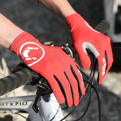 Summer Men Gloves Ice Silk Non-slip Sun Driving Glove Fishing Gloves Breathable Cycling Hiking Glove Full Finger Gloves by Smarsty