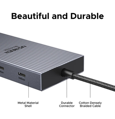 TwelveInOne USB C Hub Dual HDMI 4K120Hz Docking Station Pro - Smarsty