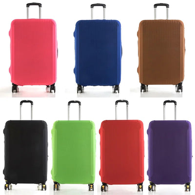 Fashion travel suitcase protective cover Luggage Protective Cover Solid Color Suitable for 18-28 Inch Suitcases - Smarsty
