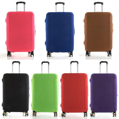 Fashion travel suitcase protective cover Luggage Protective Cover Solid Color Suitable for 18-28 Inch Suitcases - Smarsty