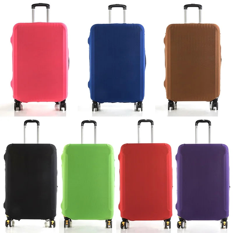 Fashion travel suitcase protective cover Luggage Protective Cover Solid Color Suitable for 18-28 Inch Suitcases - Smarsty