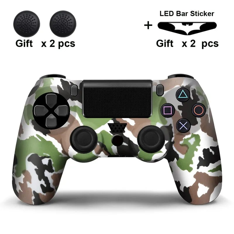 Silicone Skin Case for PS4 Controller with Grip Caps - Smarsty