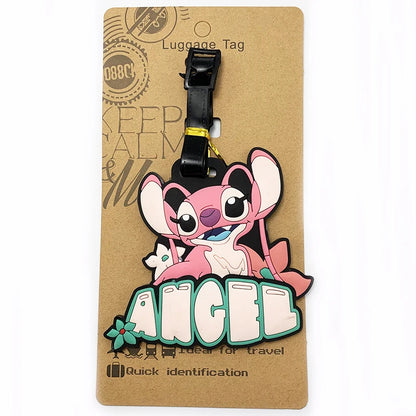 Don't mess with my stuff!Cartoon Stitch Luggage Tag Suitcase Name Address Label - Smarsty