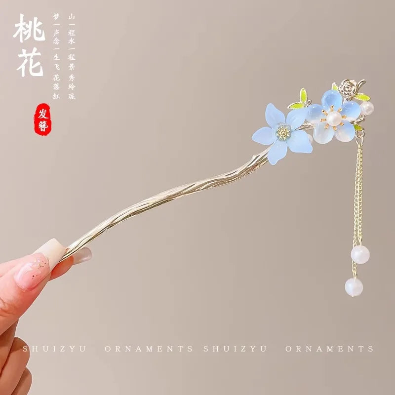 Elegant Flower Tassel Hair Clip for Women - Smarsty