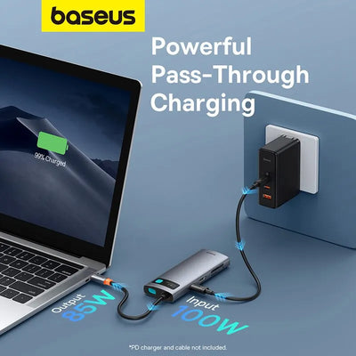 USB C Hub 4K60Hz HDMI PD 100W Multiport Card Reader - Smarsty