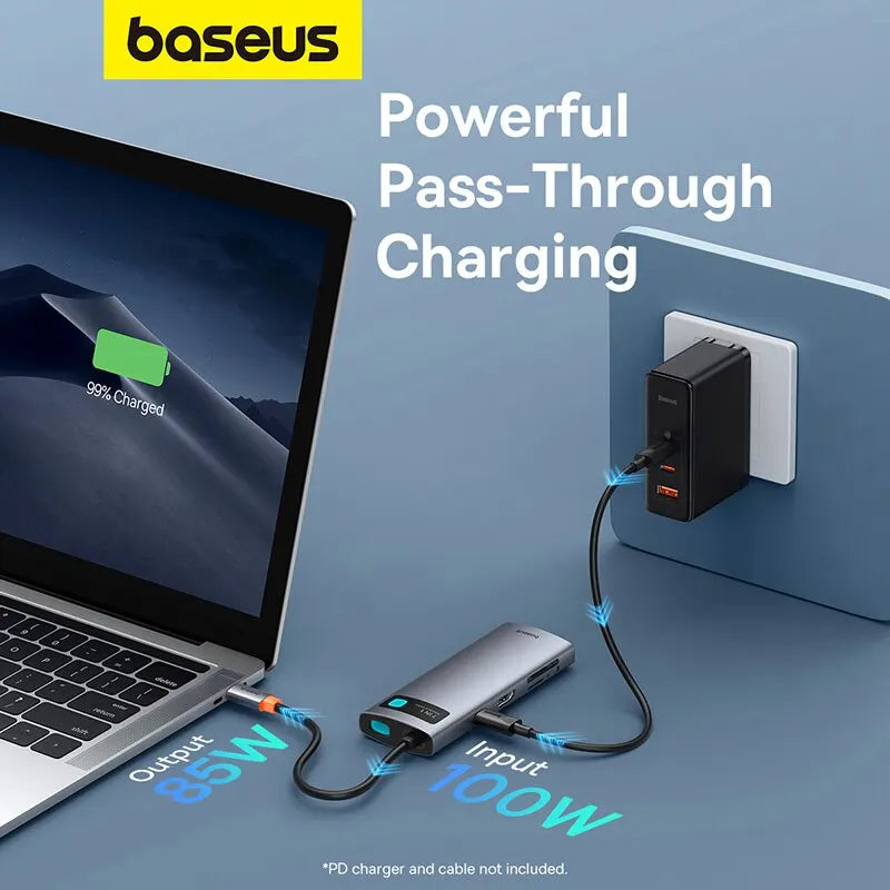 USB C Hub 4K60Hz HDMI PD 100W Multiport Card Reader