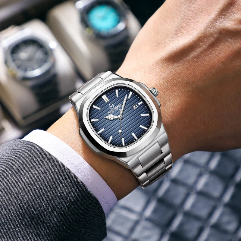 Luxury Waterproof Men’s Quartz Wristwatch with Luminous Dial - Smarsty