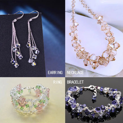 4mm Crystal Bicone Beads for DIY Jewelry Making - Smarsty