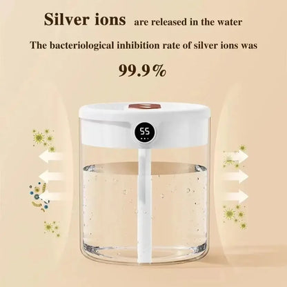 2L Portable Humidifier for Quiet Bedroom Use - Smarsty