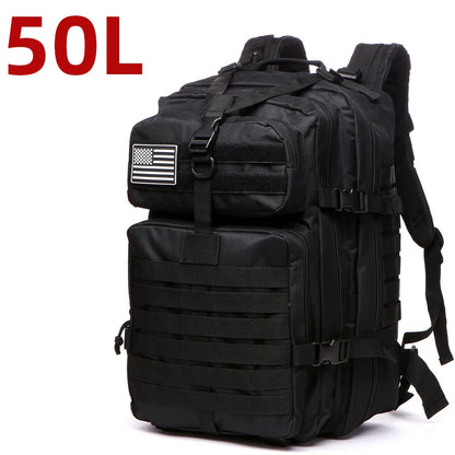 25L/50L Sturdy Nylon Waterproof Tactical Sports Trekking Fishing Hunting Camping Hiking Bag Backpack Outdoor Rucksacks - Smarsty