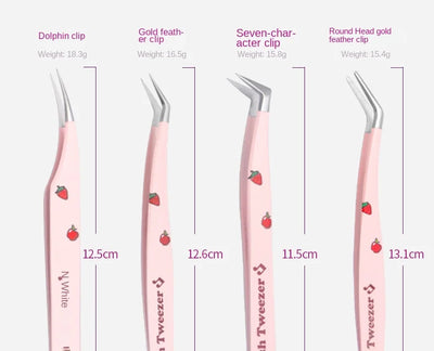 Stainless Steel Eyelash Tweezers for Easy 3D Lash Application - Smarsty
