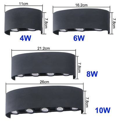 Waterproof LED Wall Light for Outdoor Decor - Smarsty