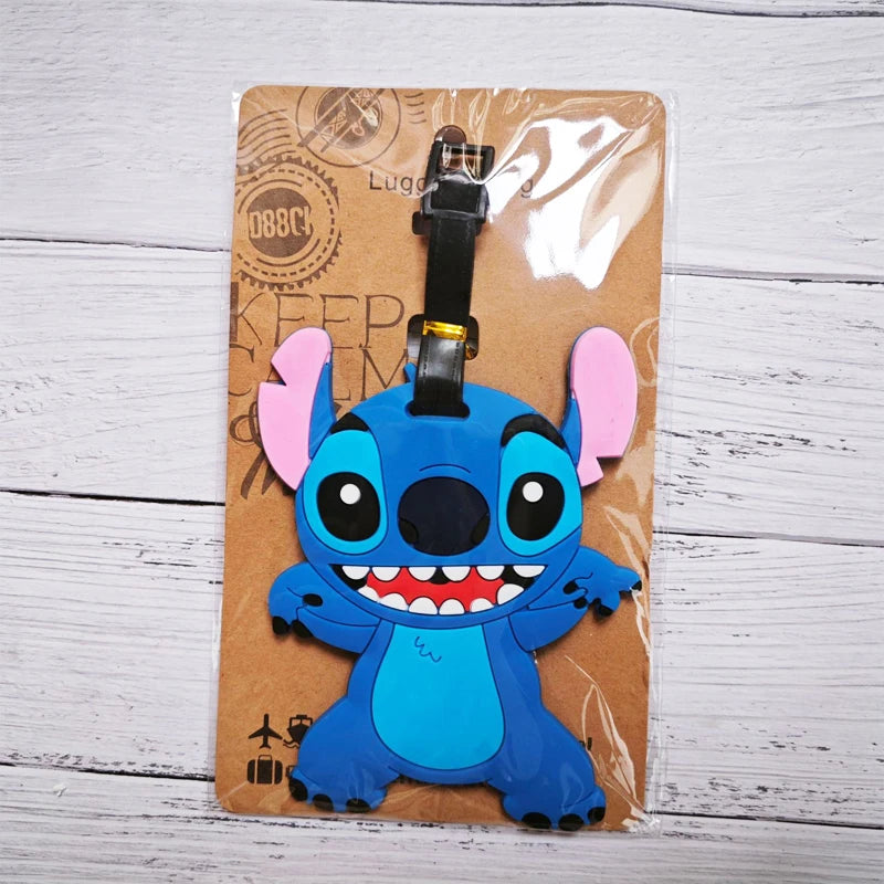 Don't mess with my stuff!Cartoon Stitch Luggage Tag Suitcase Name Address Label - Smarsty