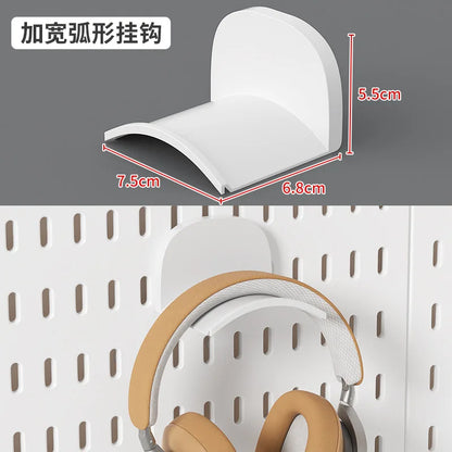 No Punching Pegboard Wall Organizer Panel Shelves For Gamer Room,bathroom,kitchen Storage Rack Organizer Pegboard Accessories