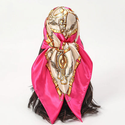 Luxury Satin Silk Scarf for Women Sun Protection - Smarsty