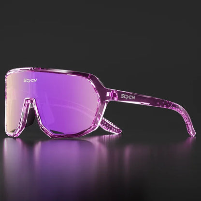 SCVCN Photochromic Cycling Glasses Bike Mountain Bicycle Golf UV400 Sunglasses Sport Protection Glasses for Men Women Baseball
