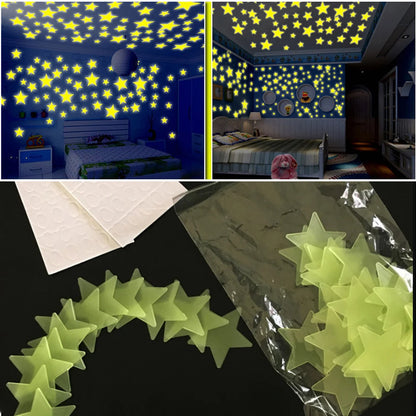 Glow in The Dark Star Wall Stickers for Kids Bedrooms - Smarsty