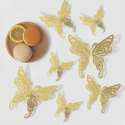 3D Hollow Butterfly Wall Stickers for Kids Room Decor - Smarsty