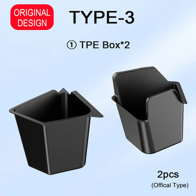 For Tesla Model Y Juniper Trunk Organizer Side Storage Box Boot Organizer Flocked TPE Mat Anti-dirty 2025 Car Travel Accessories - Smarsty