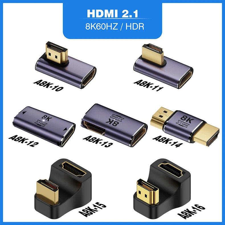 UGOURD HDMI 2.1 Cable Adapter for 8K 60Hz Support - Smarsty