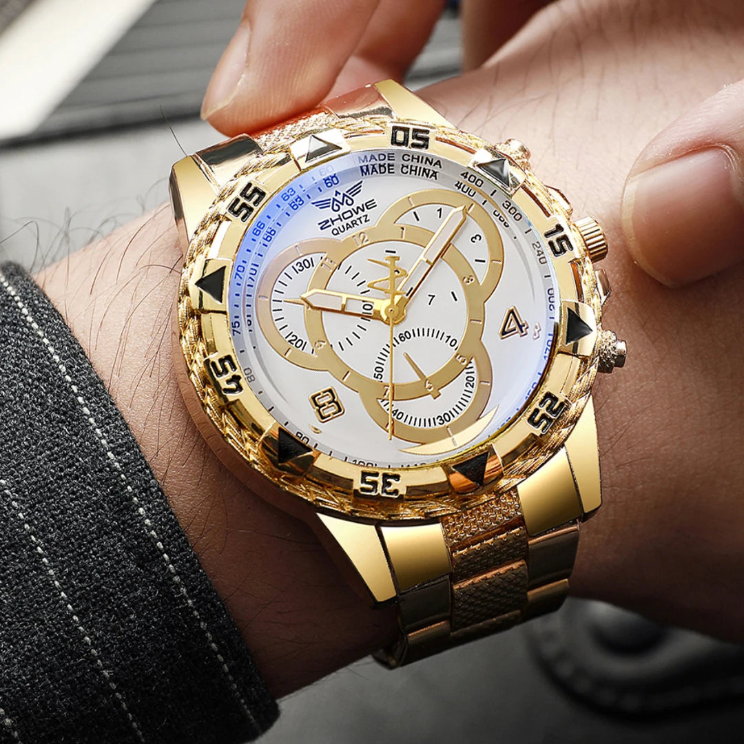 Fashion Male Business Dress Quartz Wrist Watch for Men - Smarsty