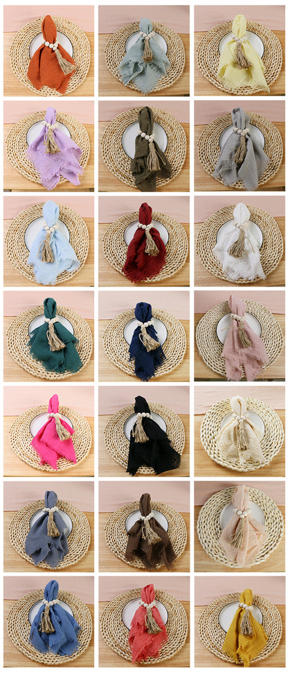Reusable Cotton Wedding Napkins for Rustic Table Decor - Smarsty