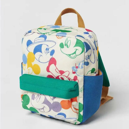 Mickey Mouse Canvas Backpack Large Capacity School Bag - Smarsty