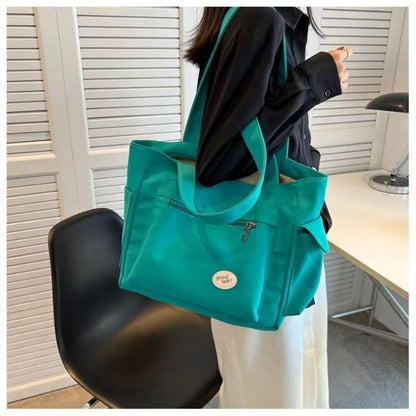 Women Canvas Tote Bag Large Capacity Shoulder Handbag - Smarsty