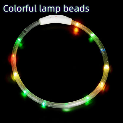 USB Rechargeable LED Dog Collar for Night Safety - Smarsty