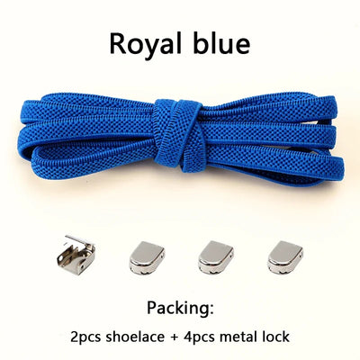 No Tie Shoe Laces Flat Elastic Shoelaces for Sneakers Tieless Shoelace Expand Shoestrings One Size Fits All Adult and Kids Shoes - Smarsty