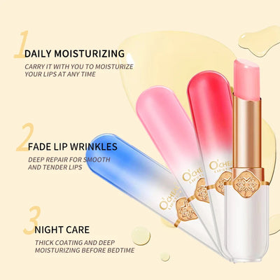 O'CHEAL Color Changing Lip Balm Moisturizing Peach Formula - Smarsty