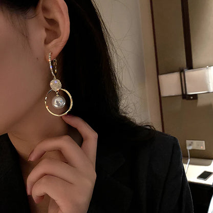 Pearl Drop Earrings For Women Fashion Trend Jewelry - Smarsty