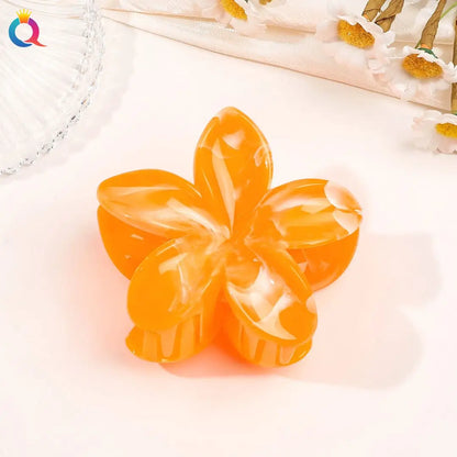 Hawaiian Flower Hair Claw Clips For Thin Hair Lightweight - Smarsty