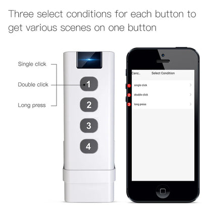 Tuya ZigBee Smart Scene Switch For Home Automation - Smarsty
