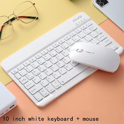 Bluetooth Keyboard 10 Inch For iPad Rechargeable Universal