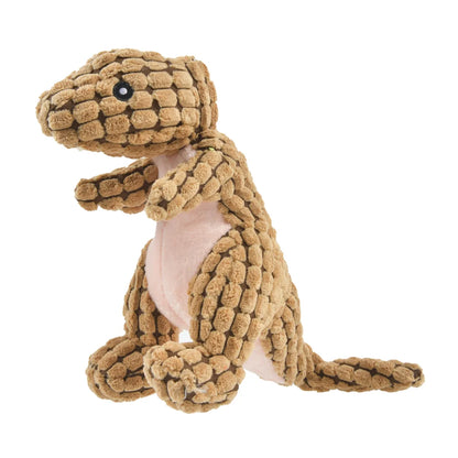 Interactive Plush Dinosaur Chew Toys for Small Dogs - Smarsty