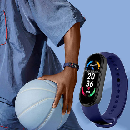 M6 Smart Watch for Fitness Tracking and Heart Rate Monitoring - Smarsty