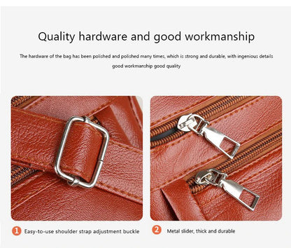 Korean Handbag Designer Leather Crossbody Bag for Women - Smarsty