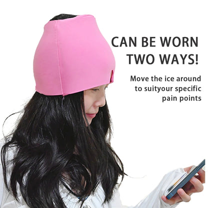 Gel Ice Headache Relief Hat for Migraine Support - Smarsty