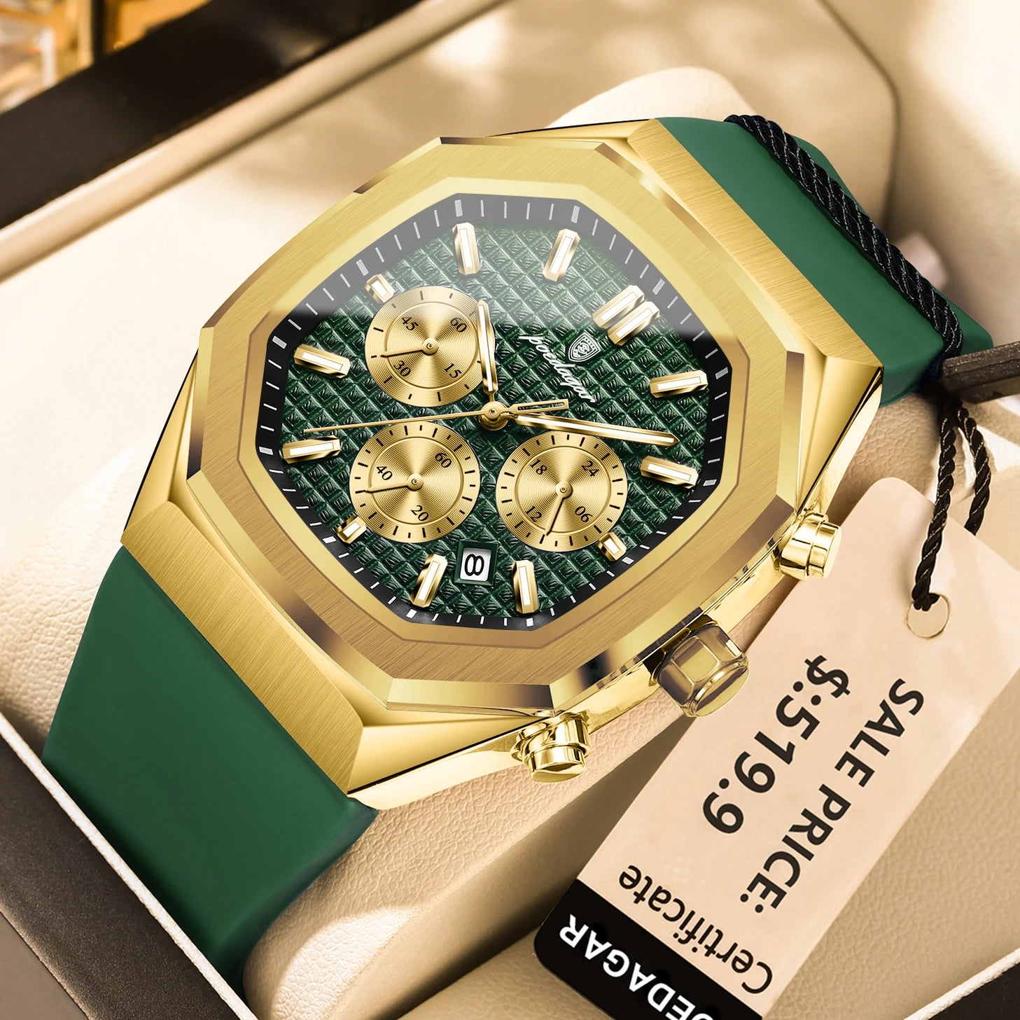 Waterproof Luminous Chronograph Watch for Men - Smarsty