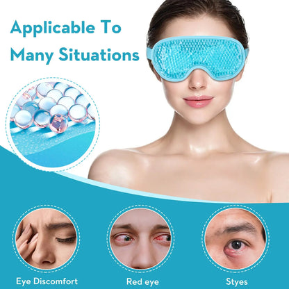 Cooling Gel Eye Mask for Puffiness Relief and Comfort - Smarsty