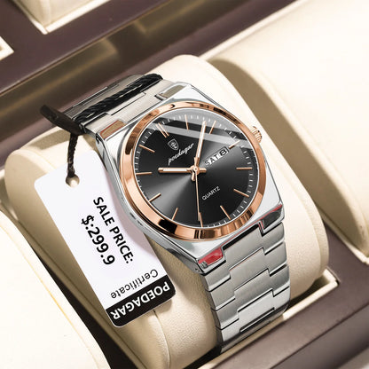 POEDAGAR Waterproof Luminous Men's Quartz Watch - Smarsty