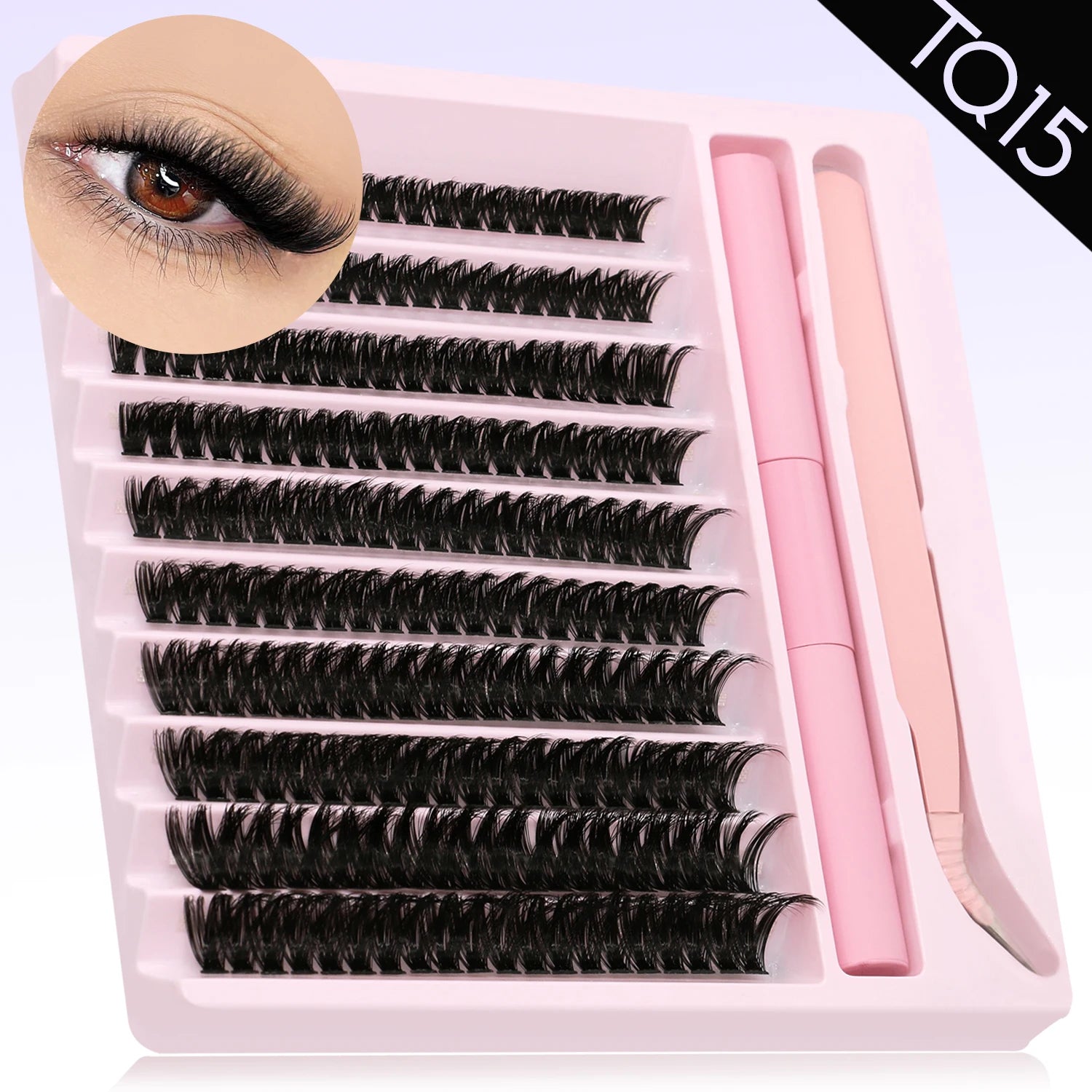 GROINNEYA DIY Eyelash Clusters Kit with Strong Hold - Smarsty